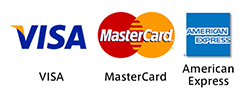 使用可能カード　Visa Master Amex